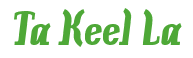 Rendering "Ta Keel La" using Color Bar