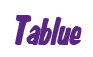 Rendering "Tablue" using Big Nib