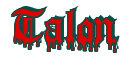 Rendering "Talon" using Dracula Blood