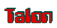Rendering "Talon" using Computer Font
