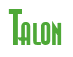 Rendering "Talon" using Asia