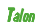 Rendering "Talon" using Big Nib