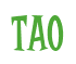 Rendering "Tao" using Cooper Latin