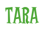 Rendering "Tara" using Cooper Latin
