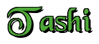 Rendering "Tashi" using Black Chancery