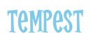 Rendering "Tempest" using Cooper Latin