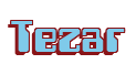 Rendering "Tezar" using Computer Font