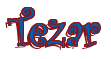 Rendering "Tezar" using Curlz