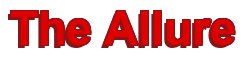 Rendering "The Allure" using Arial Bold