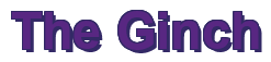 Rendering "The Ginch" using Arial Bold