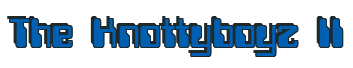 Rendering "The Knottyboyz II" using Computer Font