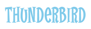 Rendering "Thunderbird" using Cooper Latin