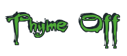 Rendering "Thyme Off" using Buffied