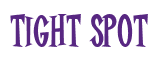 Rendering "Tight Spot" using Cooper Latin