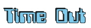 Rendering "Time Out" using Computer Font
