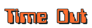 Rendering "Time Out" using Computer Font