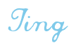 Rendering "Ting" using Commercial Script