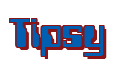 Rendering "Tipsy" using Computer Font