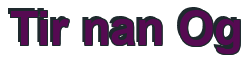 Rendering "Tir nan Og" using Arial Bold