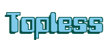 Rendering "Topless" using Computer Font
