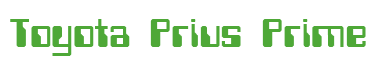 Rendering "Toyota Prius Prime" using Computer Font
