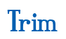 Rendering "Trim" using Credit River