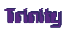 Rendering "Trinity" using Computer Font
