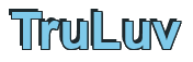 Rendering "TruLuv" using Arial Bold
