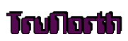 Rendering "TruNorth" using Computer Font