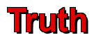 Rendering "Truth" using Arial Bold