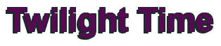 Rendering "Twilight Time" using Arial Bold