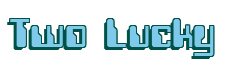 Rendering "Two Lucky" using Computer Font