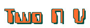 Rendering "Two N V" using Computer Font