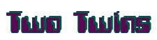 Rendering "Two Twins" using Computer Font