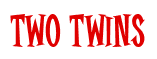 Rendering "Two Twins" using Cooper Latin