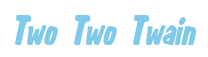 Rendering "Two Two Twain" using Big Nib