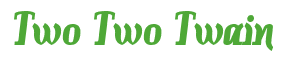 Rendering "Two Two Twain" using Color Bar