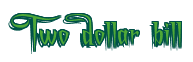 Rendering "Two dollar bill" using Charming