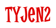 Rendering "Tyjen2" using Cooper Latin
