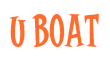 Rendering "U Boat" using Cooper Latin