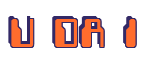 Rendering "U DA 1" using Computer Font