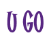Rendering "U GO" using Cooper Latin