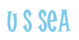 Rendering "U S Sea" using Cooper Latin