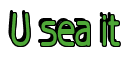 Rendering "U sea it" using Beagle