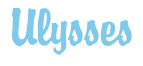 Rendering "Ulysses" using Brody