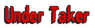 Rendering "Under Taker" using Callimarker
