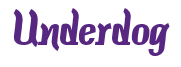 Rendering "Underdog" using Color Bar