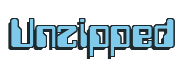 Rendering "Unzipped" using Computer Font