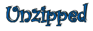 Rendering "Unzipped" using Curlz