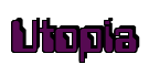 Rendering "Utopia" using Computer Font